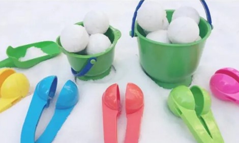 打雪仗雪夹